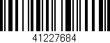 Código de barras (EAN, GTIN, SKU, ISBN): '41227684'