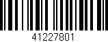 Código de barras (EAN, GTIN, SKU, ISBN): '41227801'