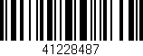 Código de barras (EAN, GTIN, SKU, ISBN): '41228487'