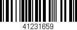 Código de barras (EAN, GTIN, SKU, ISBN): '41231659'