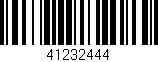 Código de barras (EAN, GTIN, SKU, ISBN): '41232444'