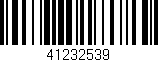 Código de barras (EAN, GTIN, SKU, ISBN): '41232539'