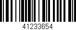 Código de barras (EAN, GTIN, SKU, ISBN): '41233654'