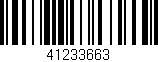Código de barras (EAN, GTIN, SKU, ISBN): '41233663'