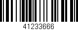 Código de barras (EAN, GTIN, SKU, ISBN): '41233666'