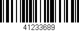 Código de barras (EAN, GTIN, SKU, ISBN): '41233689'