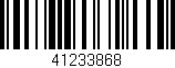 Código de barras (EAN, GTIN, SKU, ISBN): '41233868'