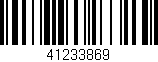 Código de barras (EAN, GTIN, SKU, ISBN): '41233869'