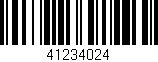 Código de barras (EAN, GTIN, SKU, ISBN): '41234024'