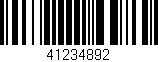 Código de barras (EAN, GTIN, SKU, ISBN): '41234892'