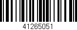 Código de barras (EAN, GTIN, SKU, ISBN): '41265051'
