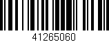 Código de barras (EAN, GTIN, SKU, ISBN): '41265060'