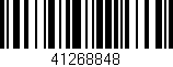 Código de barras (EAN, GTIN, SKU, ISBN): '41268848'
