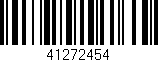 Código de barras (EAN, GTIN, SKU, ISBN): '41272454'