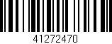 Código de barras (EAN, GTIN, SKU, ISBN): '41272470'