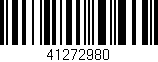 Código de barras (EAN, GTIN, SKU, ISBN): '41272980'