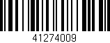Código de barras (EAN, GTIN, SKU, ISBN): '41274009'