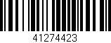 Código de barras (EAN, GTIN, SKU, ISBN): '41274423'