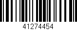 Código de barras (EAN, GTIN, SKU, ISBN): '41274454'