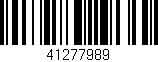 Código de barras (EAN, GTIN, SKU, ISBN): '41277989'