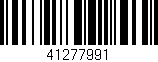 Código de barras (EAN, GTIN, SKU, ISBN): '41277991'