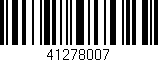 Código de barras (EAN, GTIN, SKU, ISBN): '41278007'