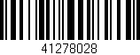 Código de barras (EAN, GTIN, SKU, ISBN): '41278028'