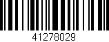Código de barras (EAN, GTIN, SKU, ISBN): '41278029'