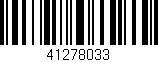 Código de barras (EAN, GTIN, SKU, ISBN): '41278033'