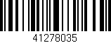 Código de barras (EAN, GTIN, SKU, ISBN): '41278035'