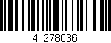 Código de barras (EAN, GTIN, SKU, ISBN): '41278036'