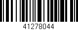 Código de barras (EAN, GTIN, SKU, ISBN): '41278044'