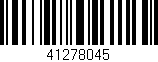 Código de barras (EAN, GTIN, SKU, ISBN): '41278045'