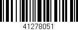Código de barras (EAN, GTIN, SKU, ISBN): '41278051'