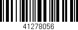 Código de barras (EAN, GTIN, SKU, ISBN): '41278056'