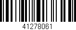 Código de barras (EAN, GTIN, SKU, ISBN): '41278061'