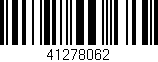 Código de barras (EAN, GTIN, SKU, ISBN): '41278062'