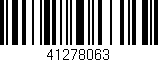 Código de barras (EAN, GTIN, SKU, ISBN): '41278063'