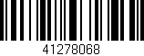 Código de barras (EAN, GTIN, SKU, ISBN): '41278068'