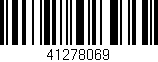 Código de barras (EAN, GTIN, SKU, ISBN): '41278069'