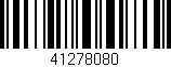 Código de barras (EAN, GTIN, SKU, ISBN): '41278080'