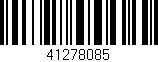 Código de barras (EAN, GTIN, SKU, ISBN): '41278085'