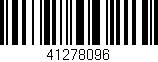 Código de barras (EAN, GTIN, SKU, ISBN): '41278096'