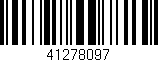 Código de barras (EAN, GTIN, SKU, ISBN): '41278097'