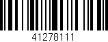 Código de barras (EAN, GTIN, SKU, ISBN): '41278111'