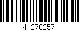 Código de barras (EAN, GTIN, SKU, ISBN): '41278257'