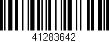 Código de barras (EAN, GTIN, SKU, ISBN): '41283642'