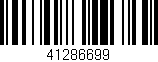 Código de barras (EAN, GTIN, SKU, ISBN): '41286699'