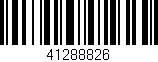 Código de barras (EAN, GTIN, SKU, ISBN): '41288826'