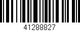 Código de barras (EAN, GTIN, SKU, ISBN): '41288827'